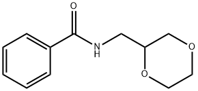 Benzamide, N-(1,4-dioxan-2-ylmethyl)- Structure