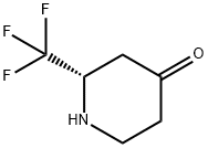 4-Piperidinone, 2-(trifluoromethyl)-, (2S)- Structure