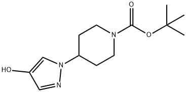 tert-butyl 4-(4-hydroxy-1H-pyrazol-1-yl)piperidine-1-carboxylate Structure