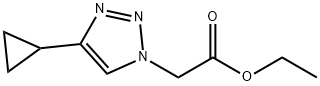1H-1,2,3-Triazole-1-acetic acid, 4-cyclopropyl-, ethyl ester Structure
