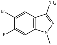 5-Bromo-6-fluoro-1-methylindazol-3-amine Structure