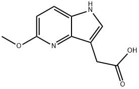1H-Pyrrolo[3,2-b]pyridine-3-acetic acid, 5-methoxy- Structure