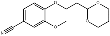 Benzonitrile, 4-[2-(1,3-dioxan-2-yl)ethoxy]-3-methoxy- Structure