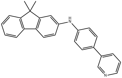9,9-Dimethyl-N-[4-(3-pyridinyl)phenyl]-9H-fluoren-2-amine Structure