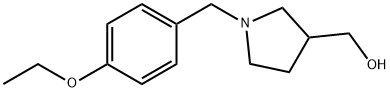 3-Pyrrolidinemethanol, 1-[(4-ethoxyphenyl)methyl]- Structure
