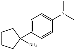 Benzenamine, 4-(1-aminocyclopentyl)-N,N-dimethyl- Structure