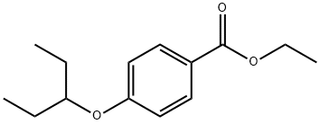 Benzoic acid, 4-(1-ethylpropoxy)-, ethyl ester Structure