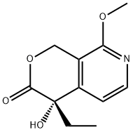 3H-Pyrano[3,4-c]pyridin-3-one, 4-ethyl-1,4-dihydro-4-hydroxy-8-methoxy-, (4S)- Structure