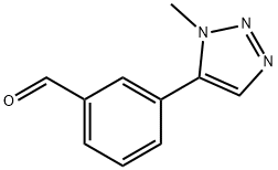 Benzaldehyde, 3-(1-methyl-1H-1,2,3-triazol-5-yl)- Structure