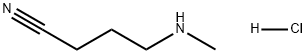 Butanenitrile, 4-(methylamino)-, hydrochloride (1:1) Structure