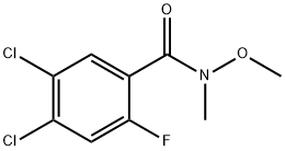 Benzamide, 4,5-dichloro-2-fluoro-N-methoxy-N-methyl- Structure