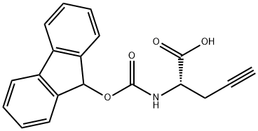 4-Pentynoic acid, 2-[[(9H-fluoren-9-yloxy)carbonyl]amino]-, (2S)- Structure