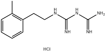 N-1-(2-methy)phenethylbi-guanidinehydrochloride1-carbamimidamido-N-[2-(2-methylphenyl)ethyl]methanimidamidedihydrochloride[2HCl Structure