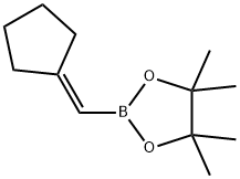 1,3,2-Dioxaborolane, 2-(cyclopentylidenemethyl)-4,4,5,5-tetramethyl- Structure
