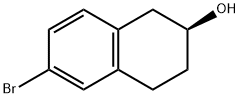 2-Naphthalenol, 6-bromo-1,2,3,4-tetrahydro-, (2S)- Structure