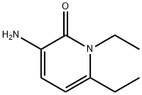 2(1H)-Pyridinone, 3-amino-1,6-diethyl- Structure