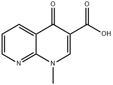 1,8-Naphthyridine-3-carboxylic acid, 1,4-dihydro-1-methyl-4-oxo- Structure