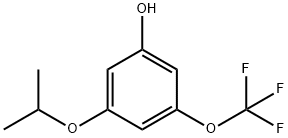 Phenol, 3-(1-methylethoxy)-5-(trifluoromethoxy)- Structure