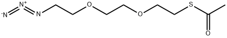 Ethanethioic acid, S-[2-[2-(2-azidoethoxy)ethoxy]ethyl] ester Structure