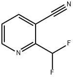 3-Pyridinecarbonitrile, 2-(difluoromethyl)- Structure