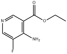 3-Pyridinecarboxylic acid, 4-amino-5-fluoro-, ethyl ester Structure