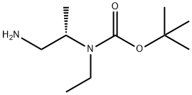 Carbamic acid, N-[(1S)-2-amino-1-methylethyl]-N-ethyl-, 1,1-dimethylethyl ester Structure