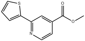 4-Pyridinecarboxylic acid, 2-(2-thienyl)-, methyl ester Structure