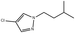 1H-Pyrazole, 4-chloro-1-(3-methylbutyl)- Structure