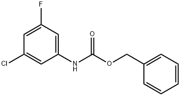 Carbamic acid, N-(3-chloro-5-fluorophenyl)-, phenylmethyl ester Structure