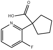 Cyclopentanecarboxylic acid, 1-(3-fluoro-2-pyridinyl)- Structure