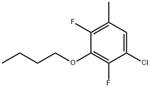 Benzene, 3-butoxy-1-chloro-2,4-difluoro-5-methyl- Structure
