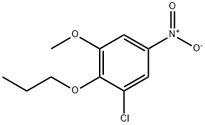 Benzene, 1-chloro-3-methoxy-5-nitro-2-propoxy- Structure