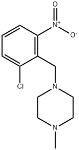 Piperazine, 1-[(2-chloro-6-nitrophenyl)methyl]-4-methyl- Structure
