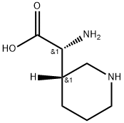(alphaR,3S)-alpha-Amino-3-piperidineacetic acid Structure