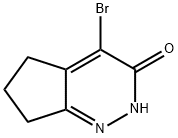 3H-Cyclopenta[c]pyridazin-3-one, 4-bromo-2,5,6,7-tetrahydro- Structure