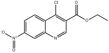 3-Quinolinecarboxylic acid, 4-chloro-7-nitro-, ethyl ester Structure