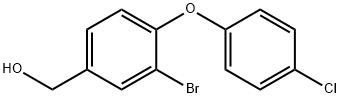 Benzenemethanol, 3-bromo-4-(4-chlorophenoxy)- Structure