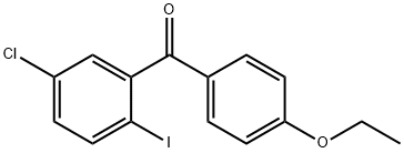 Methanone, (5-chloro-2-iodophenyl)(4-ethoxyphenyl)- Structure