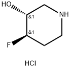 (3R,4R)-4-Fluoro-piperidin-3-ol hydrochloride Structure