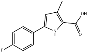 5-(4-Fluorophenyl)-3-methyl-1H-pyrrole-2-carboxylic acid Structure