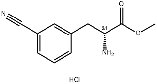 3-Cyano-D-phenylalanine methyl ester HCl Structure