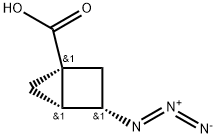 rac-(1R,3R,4S)-3-azidobicyclo[2.1.0]pentane-1-carboxylic acid Structure