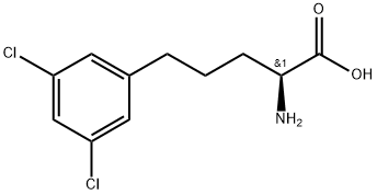 Benzenepentanoic acid, α-amino-3,5-dichloro-, (αS)- Structure