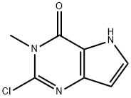 4H-Pyrrolo[3,2-d]pyrimidin-4-one, 2-chloro-3,5-dihydro-3-methyl- Structure