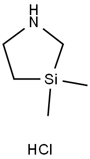 3,3-dimethyl-1,3-azasilolidine hydrochloride Structure