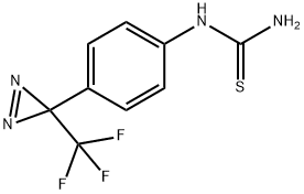 {4-[3-(trifluoromethyl)-3H-diazirin-3-yl]phenyl}thiourea Structure