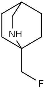 2-Azabicyclo[2.2.2]octane, 1-(fluoromethyl)- Structure