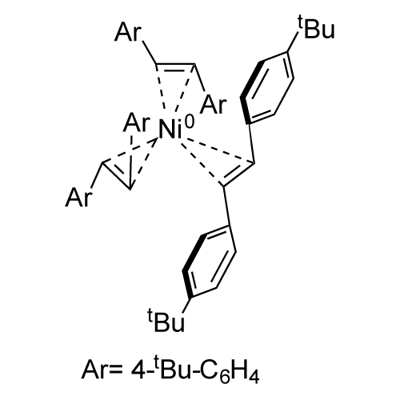 Tris(trans-1,2-bis(4-tert-butylphenyl)ethene)nickel(0) Structure
