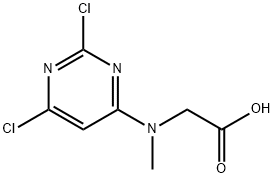 [(2,6-Dichloro-pyrimidin-4-yl)-methyl-amino]-acetic acid Structure