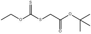 Acetic acid, 2-[(ethoxythioxomethyl)thio]-, 1,1-dimethylethyl ester Structure